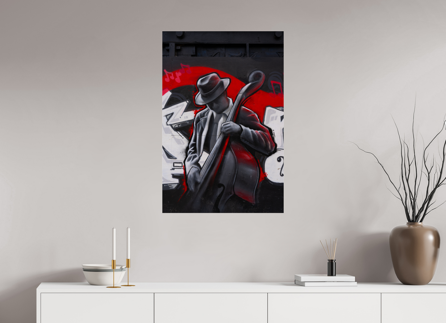 60 x 90 cm, Verre acrylique Jazz in San Francisco