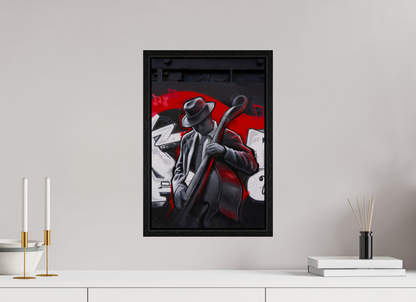 30 x 45 cm, Cadre bois Jazz in San Francisco
