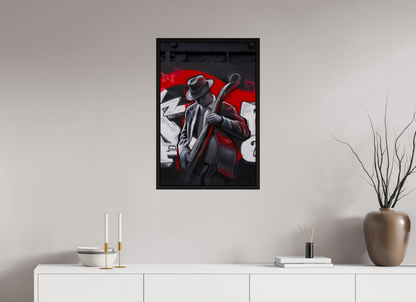 50 x 75 cm, Cadre bois Jazz in San Francisco