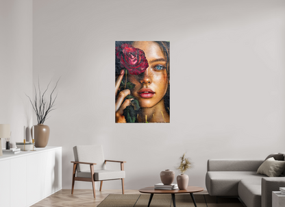 80 x 120 cm, Papier photo Fuji Kiss from a rose