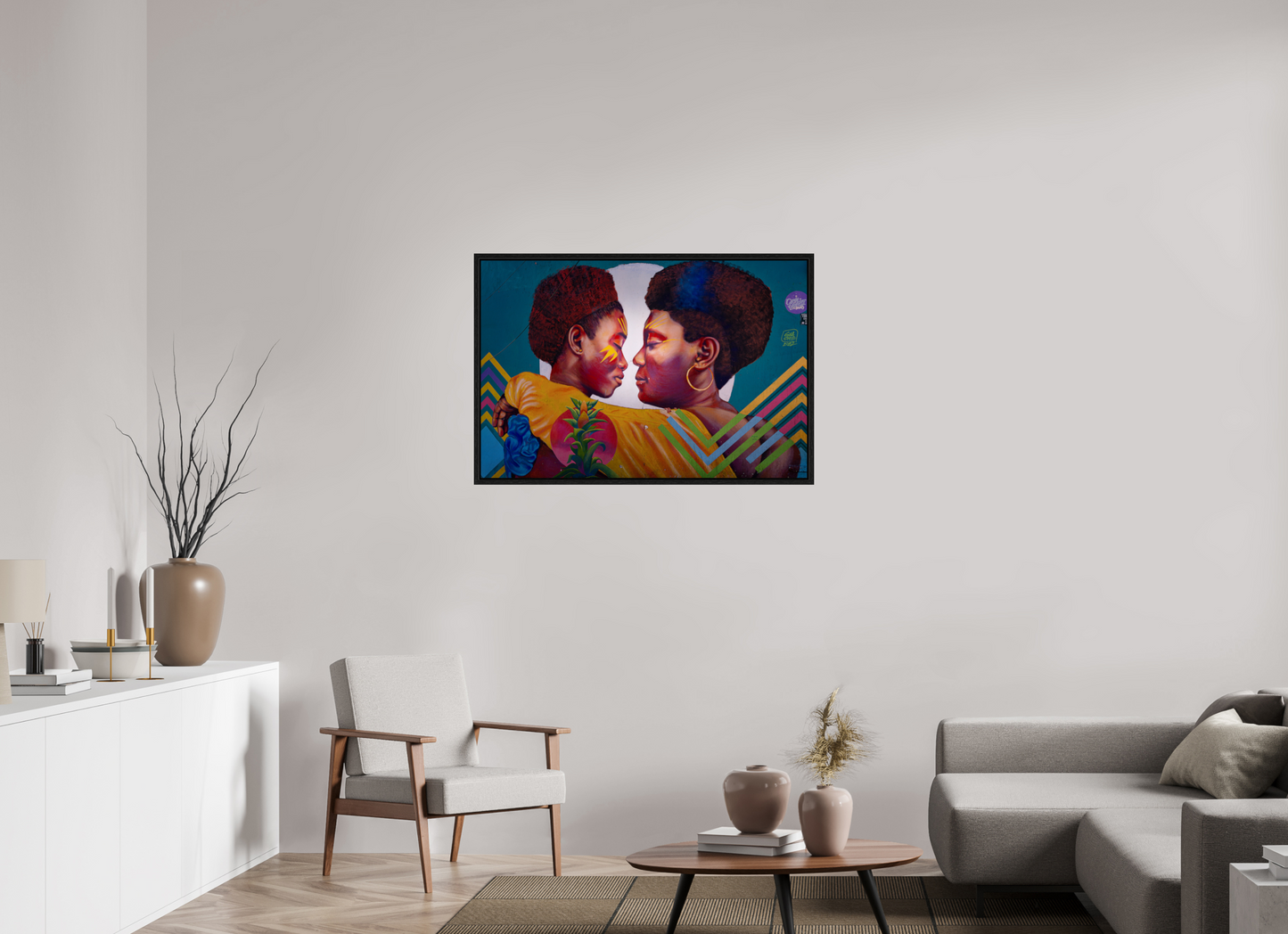 105 x 70 cm, Cadre bois Together