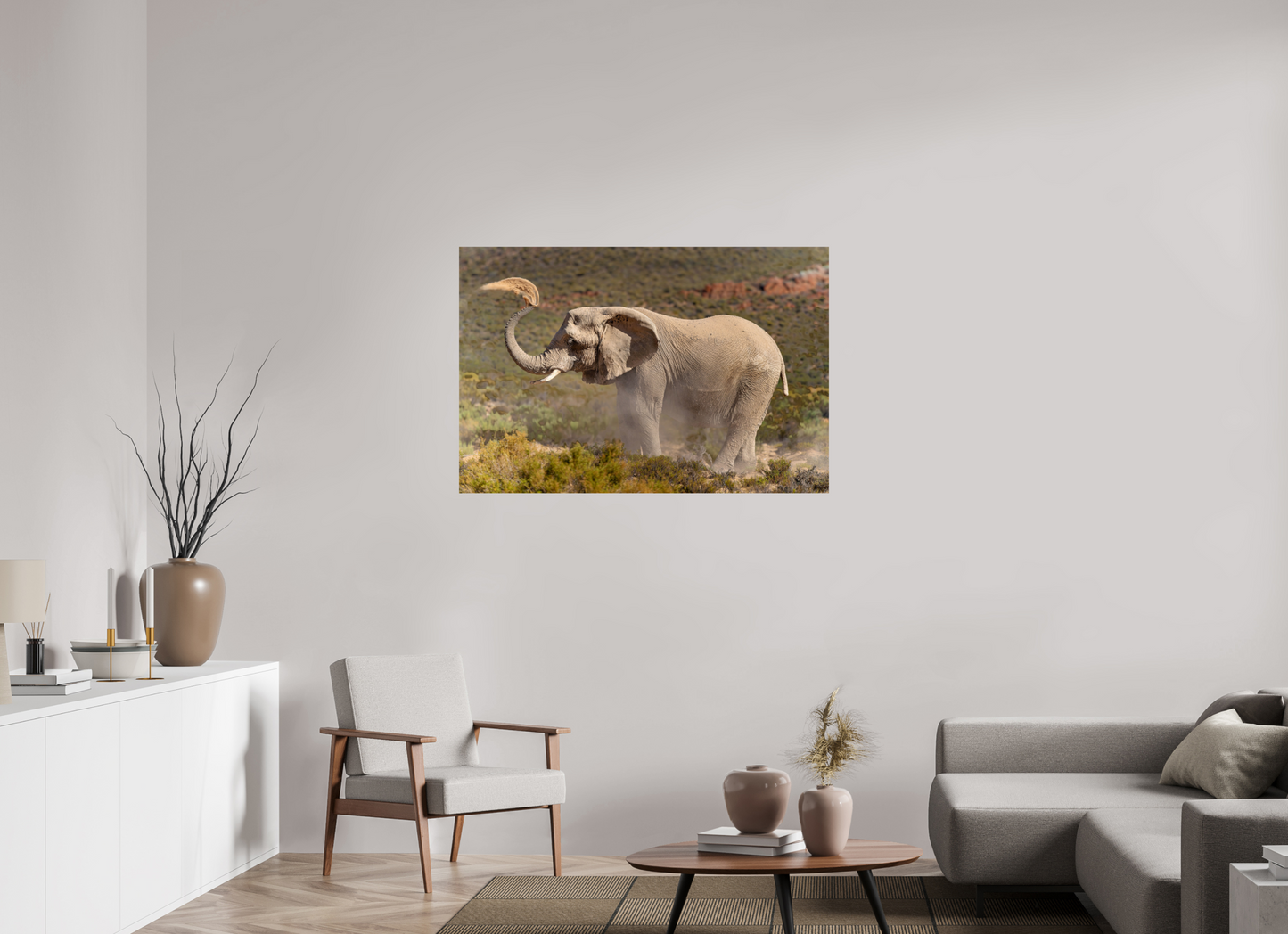 120 x 80 cm, Papier photo Fuji Dust and Elephant