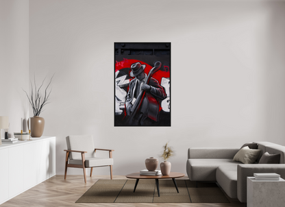100 x 150 cm, Cadre bois Jazz in San Francisco