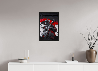 40 x 60 cm, Cadre bois Jazz in San Francisco