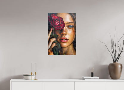 50 x 75 cm, Verre acrylique Kiss from a rose