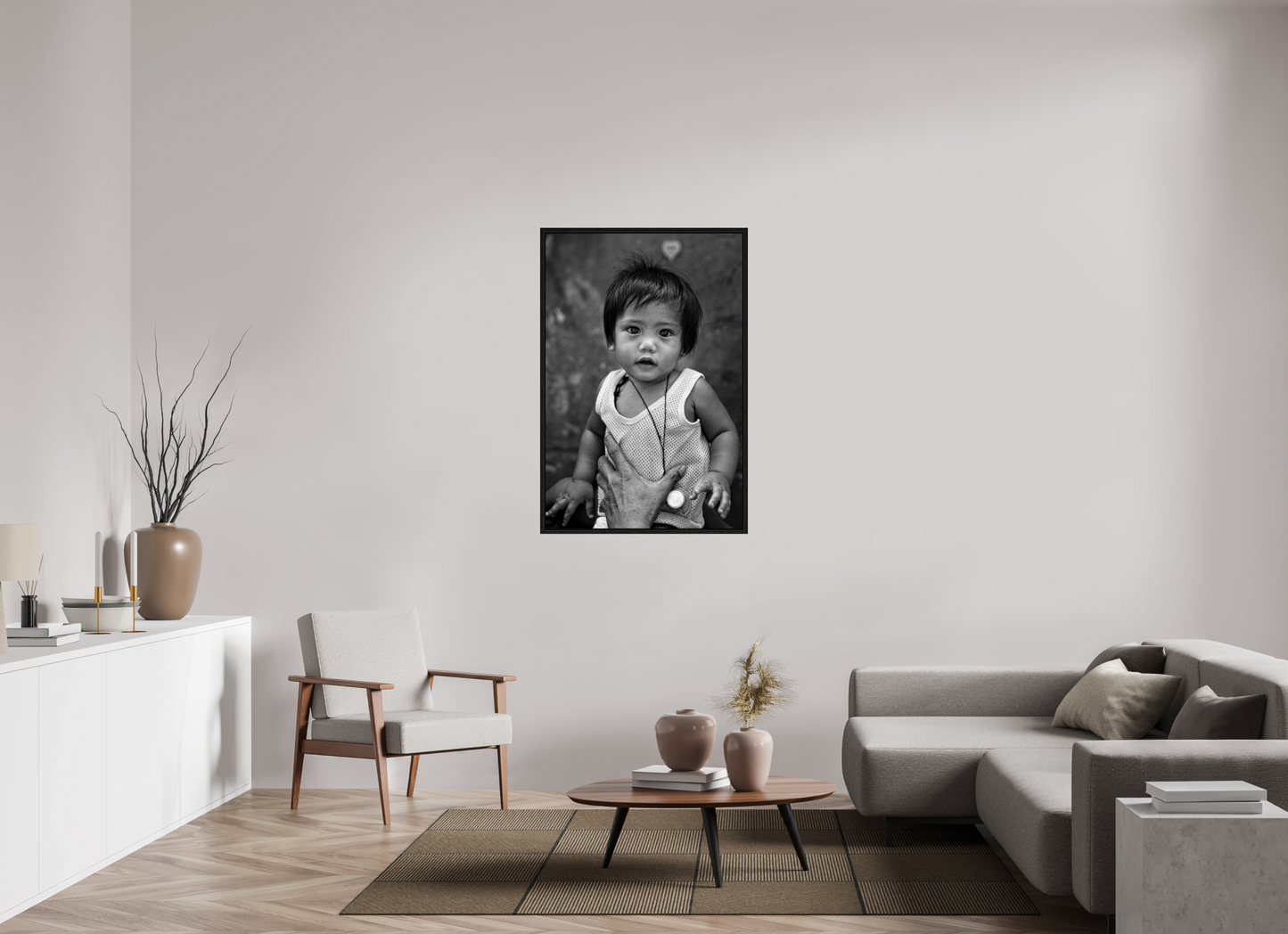 80 x 120 cm, Cadre bois Face of Manila