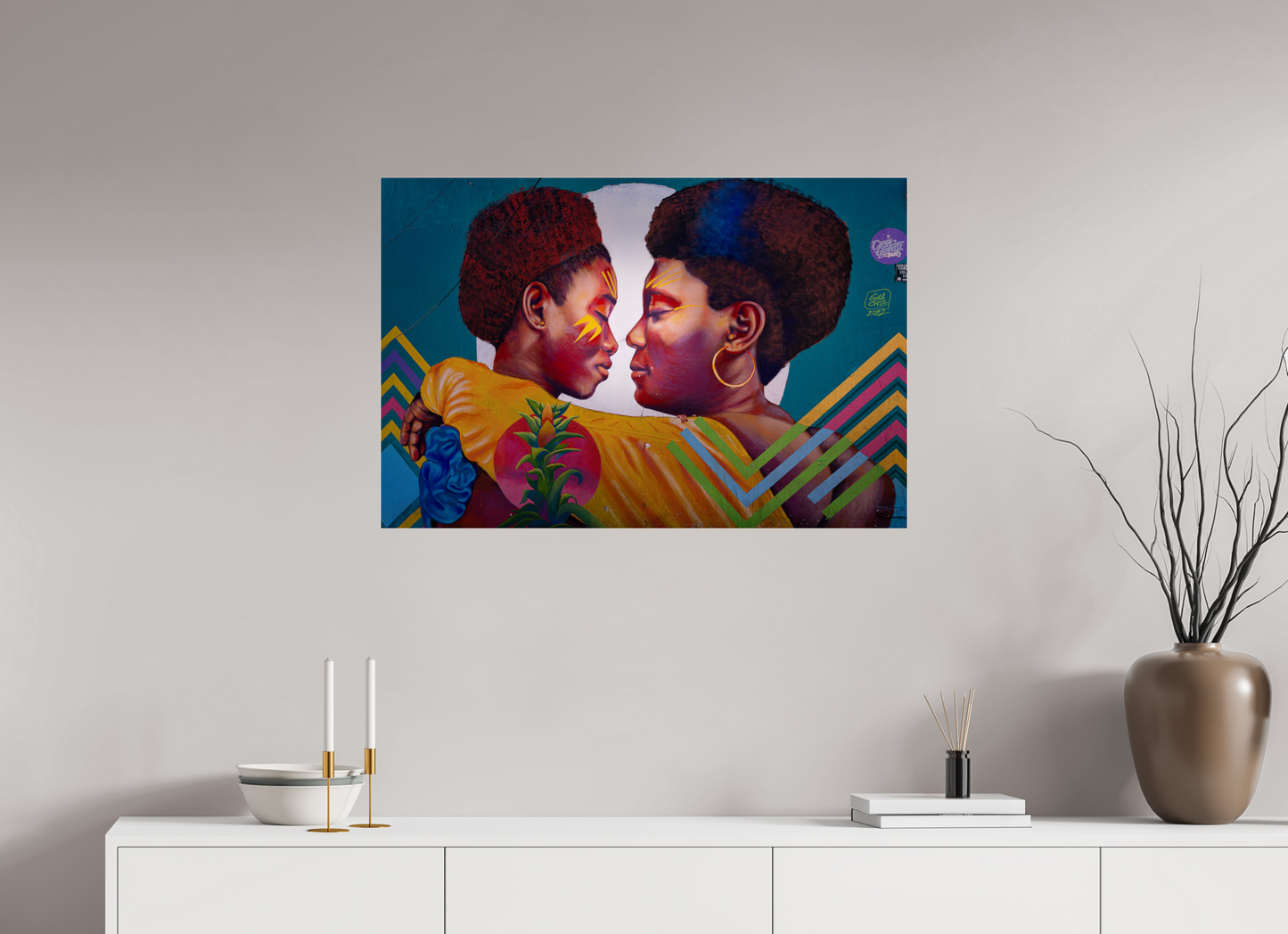 90 x 60 cm, Verre acrylique Together