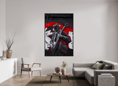 120 x 180 cm, Cadre bois Jazz in San Francisco