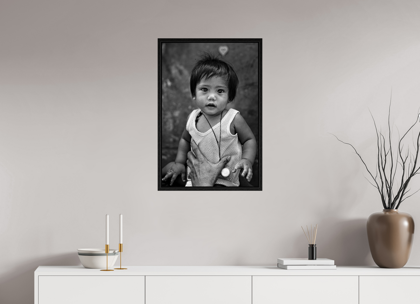 50 x 75 cm, Cadre bois Face of Manila