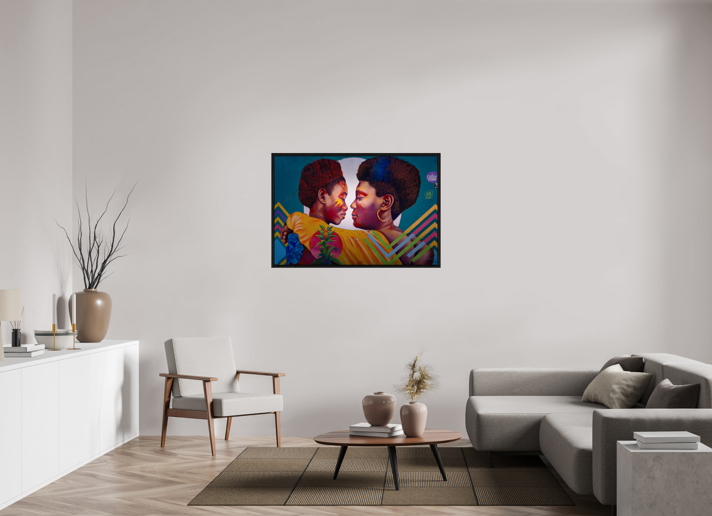 120 x 80 cm, Cadre bois Together