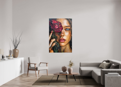 100 x 150 cm, Papier photo Fuji Kiss from a rose