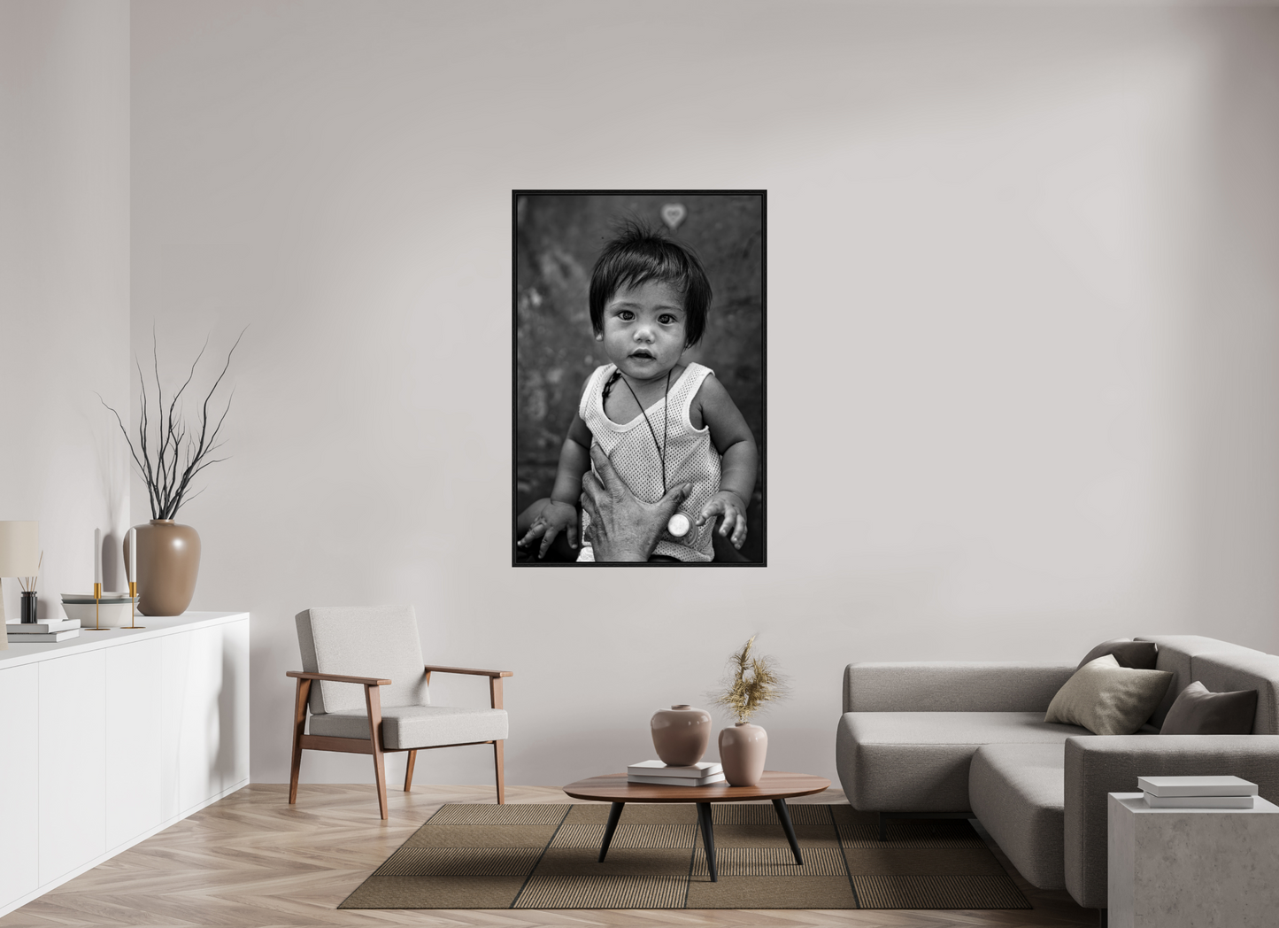 100 x 150 cm, Cadre bois Face of Manila
